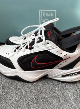 Nike Air Monarch 4 white black-varsity red415445-101杭州12仓