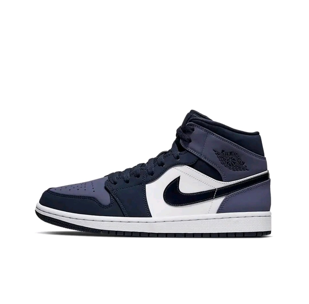 耐克Nike Air Jordan 1 Mid AJ1男子耐磨运动篮球鞋554724-445bl,运动鞋new,板鞋,淘宝优惠券,粉丝福利购,淘宝优惠卷