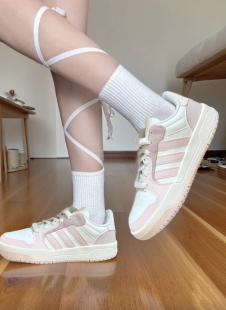 adidas Entrap防滑耐磨低帮板鞋白粉IE3904 乔治