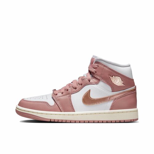 耐克Nike Air Jordan 1 Mid SE AJ1白粉玫瑰女休闲FB9892-670YD仓