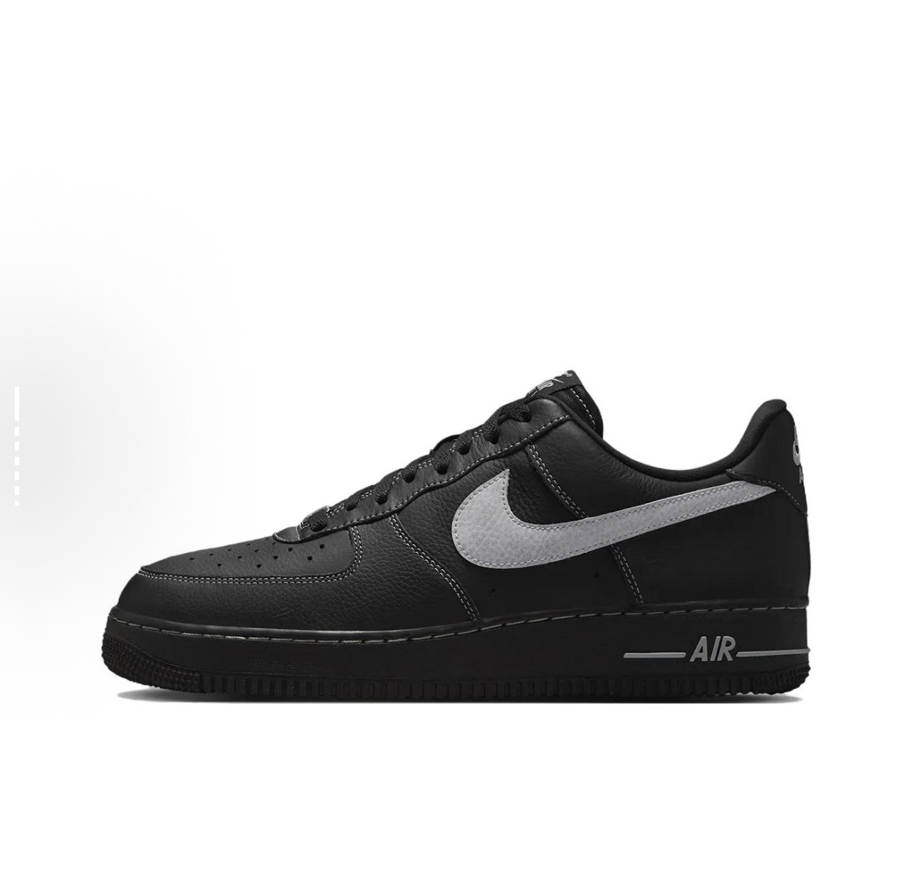Nike Air Force 1空军一号低帮板鞋男女同款黑色HQ2037-006 乔治