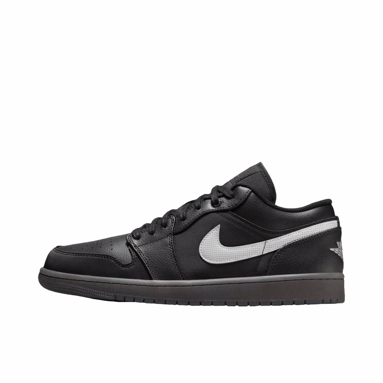 Air Jordan 1 Low AJ1黑白银低帮复古篮球鞋HV5968-001YD仓