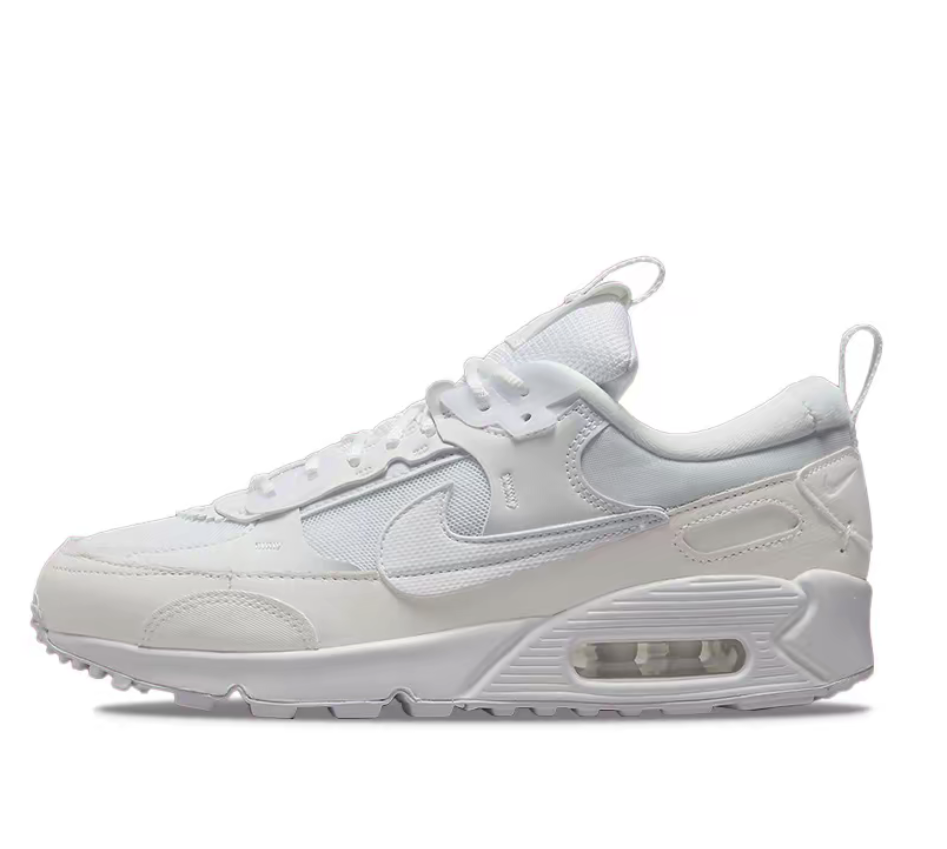 Nike Air Max 90 Scrap 解构复古跑步鞋 女款 白色dm9922-101韩仓