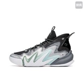 112031602 安踏 5湖北48仓 灰 镭射 狂潮2代 减震篮球鞋