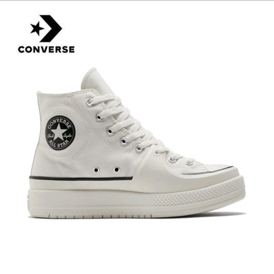 AII Star复古硬壳白色厚底男女高帮帆布鞋A02832C湖北48仓盒破