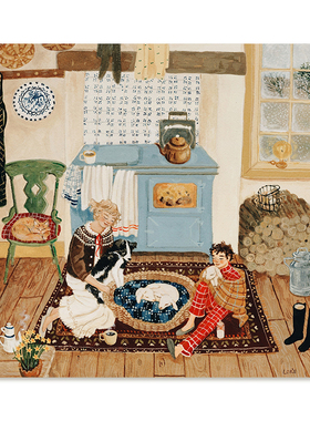 【捡漏合集】插画师Lore Pemberton复刻艺术版画治愈复古装饰画芯