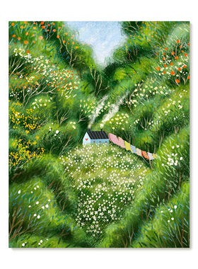 【特惠捡漏】插画师Laivi Poder复刻艺术版画治愈系田园装饰画芯