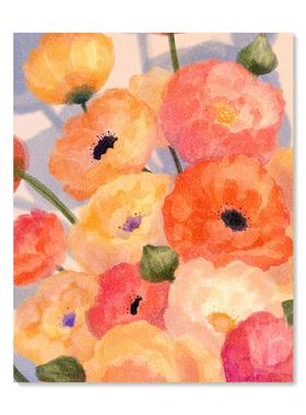 【特惠捡漏】插画师Subin复刻艺术版画清新韩系治愈风景装饰画芯