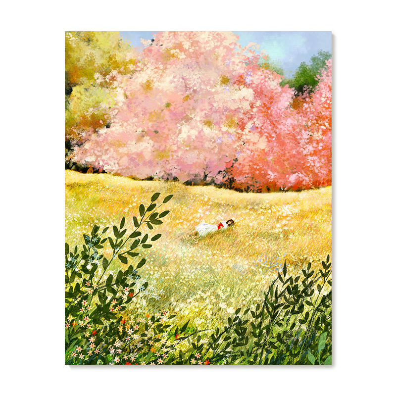 【特惠捡漏】插画师Laivi Poder复刻艺术版画治愈系田园装饰画芯