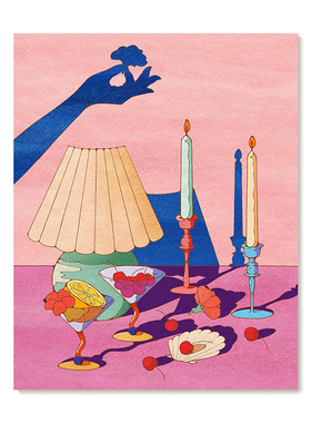 【特惠捡漏】Asami Watanabe多巴胺复刻艺术插画复古抽象装饰画芯