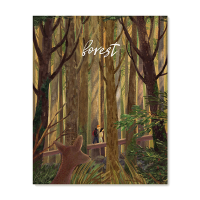 【特惠捡漏】插画师Subin复刻艺术版画清新韩系治愈风景装饰画芯