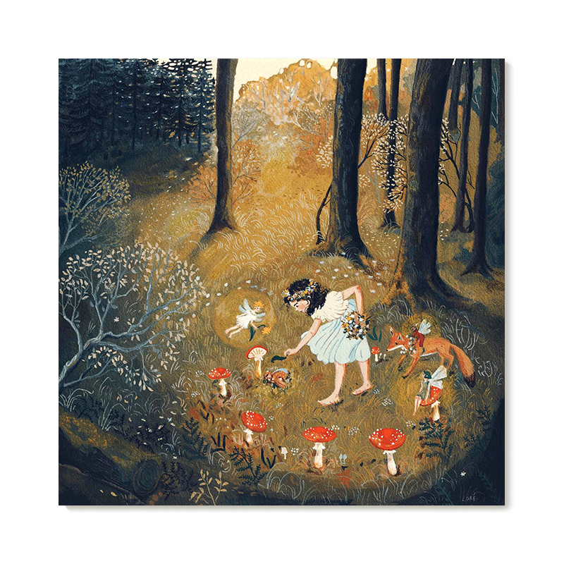 【特惠捡漏】插画师Lore Pemberton复刻艺术版画治愈儿童装饰画芯