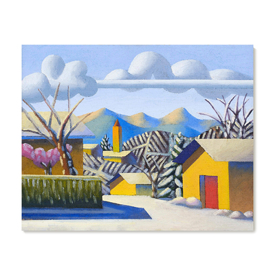 【特惠捡漏】Salvo复刻艺术品挂画大气创意个性夕阳风景装饰画芯