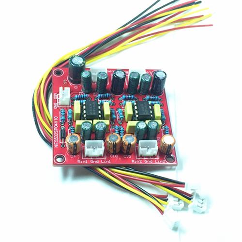 四声道音调板功放板5532运放板磨机改装前级音效板