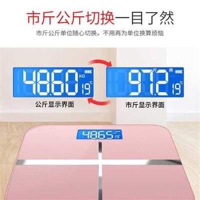 称量体重秤电子秤精准耐用小型家用人体秤斤数显示市斤充电称重秤