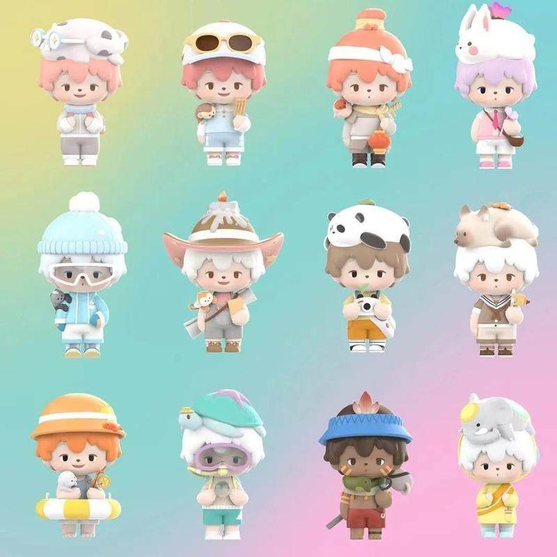 正版aggie阿吉弟弟国家公园冒险之旅系列盲盒潮玩手办礼物摆件