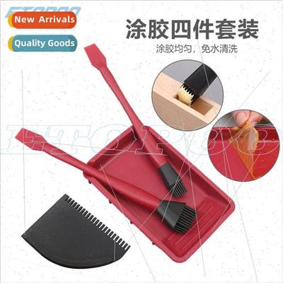 licone brush set four brushes soft glue brush woodworking gl