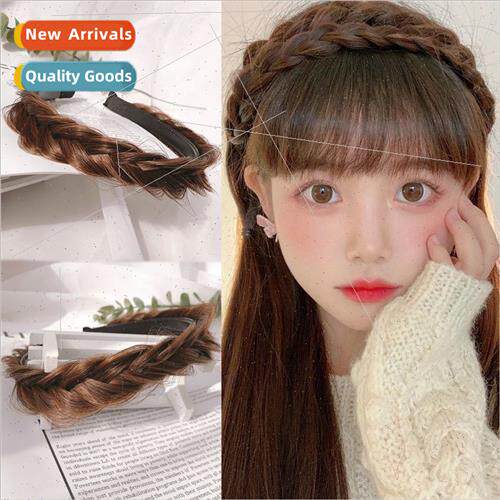 Twisted braid hair band wig girls heightening skull top hand