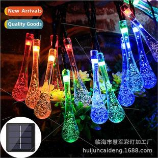 String Drops ghts Outdoor Chr Solar WaterproDecoration Water