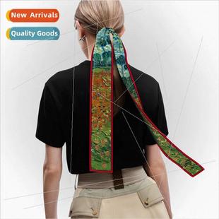 hair bands spring new summer floral scarf 2022 small