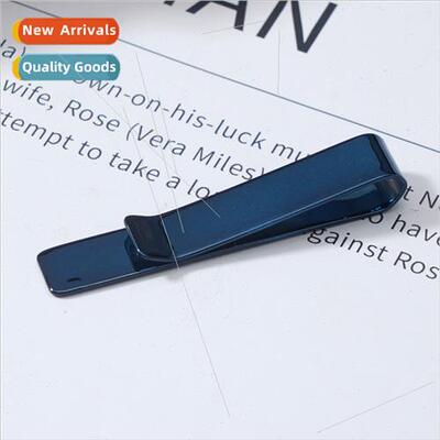 Men stainless steel tie clip personalized engraved LOGO colo