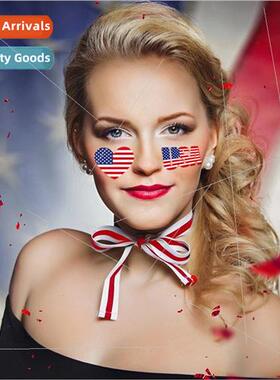 Cross Mirror 2023 New USA Independence Day Theme Face Sticke