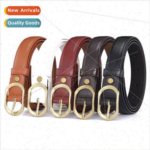 Small belt female simple fashion jeans belt ins wind tide Ko