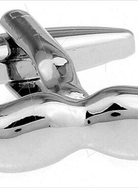 Assorted Fun Shapes lver Moustache Cufflinks Cufflinks C6015