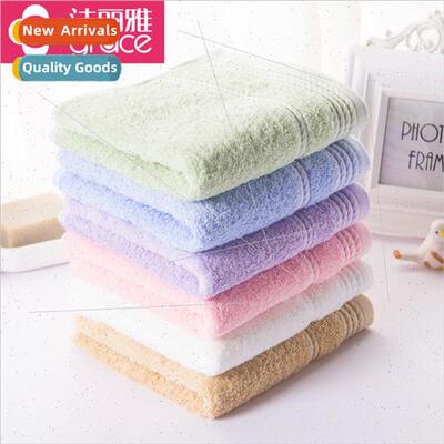 0117 Towel cotton plain color absorbent soft skin-friendly m