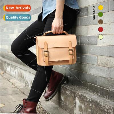 2024 new handmade leather bag handbag crossbody retro cowhid