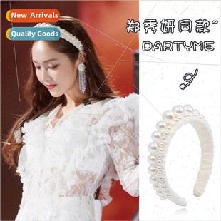 band female pearl Xiuyan headband top hair skull Zheng high