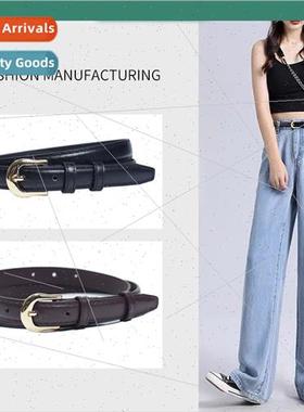 HK retro pin buckle belt female decorative senior sense hund