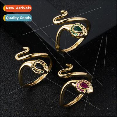 Europe fashion copper gold-plated zirconia micro-setting win