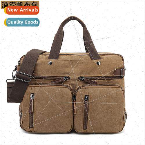 Travel leisure canvas bag crossbody computer shoulders backp