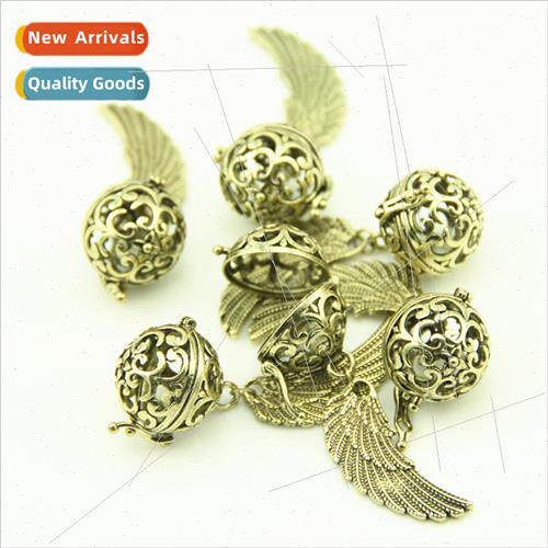DIY creative angel wings can be opened skeleton ball pendant