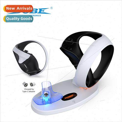 PS VR2 Gamepad Magnetic Charging Dock PSVR2 LED ghts Grip Ch