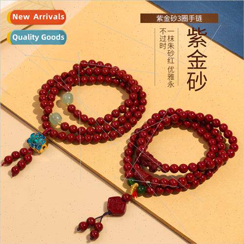 Purple gold s108 bracelets raw mine cinnabar brave couple na
