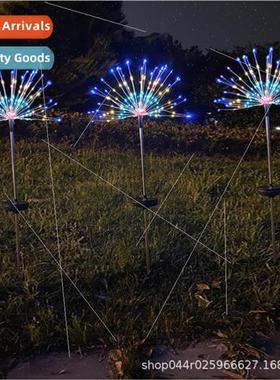 Solar ping ground insert fireworks lights outdoor waterproco