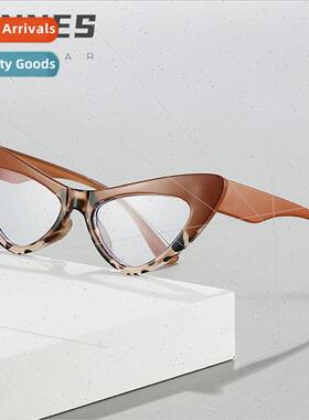 new cat eye plano Europe fashion anti-blue light glasses per