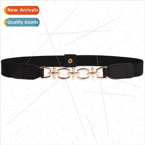 New four-leaf clover small elastic elastic dress belt Women