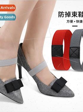 ngle shoes high-heeled shoes bundle laces fall heel laces do