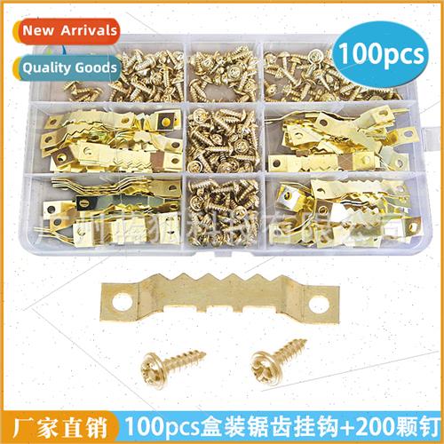 Picture frame hardware accessories 100pcs gold color double-