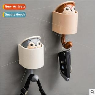 wall hooks hanging strong adhesiv Creative adhesive squirrel