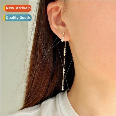 Europe long earrings girl hundred Figaro chain earrings simp