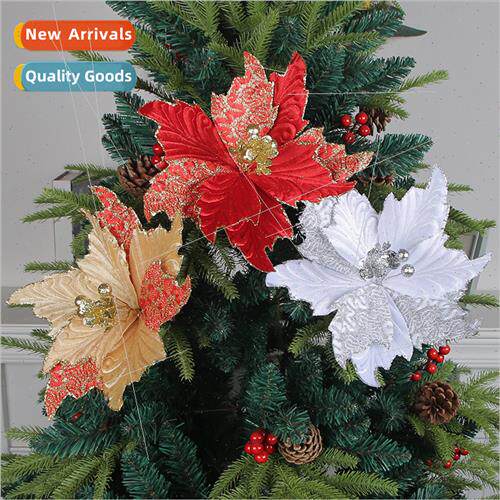 Stereoscopic mulation Christmas Flowers 2023 New Christmas T