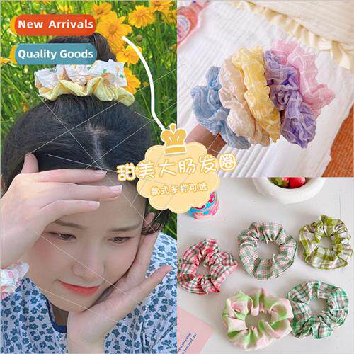 Japan Korea sweet small broken flower hair ring Mori system