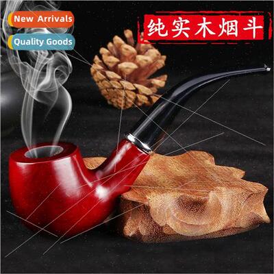 New classic old-fashioned wood pattern pipe Individual gift