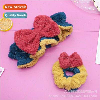 On run princess sweet color clashing big bow wash face hair