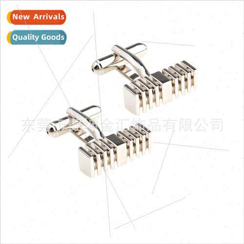 Rectangle Stripe Metal Men Cufflinks Thousands
