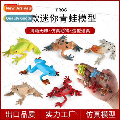 Wildlife model mini set frog toad toad bullfrog solid childr